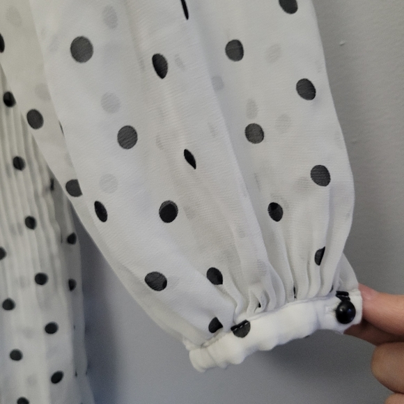 Zara Black and White Polka Dot Dress - Picture 7 of 10